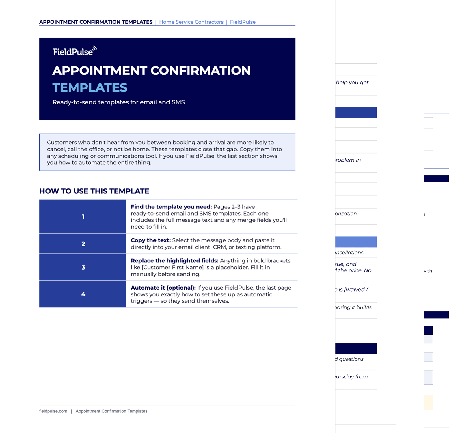 Appointment confirmation