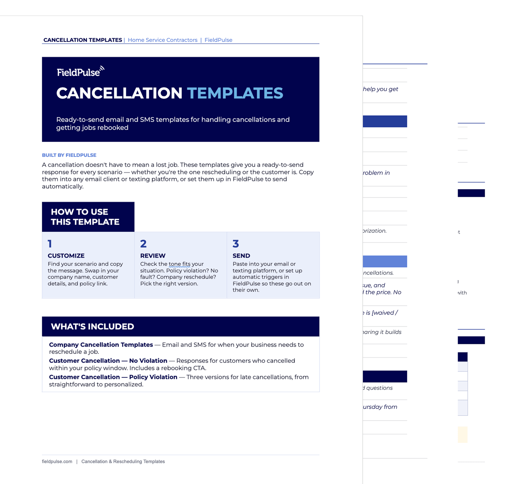 Cancellation confirmation