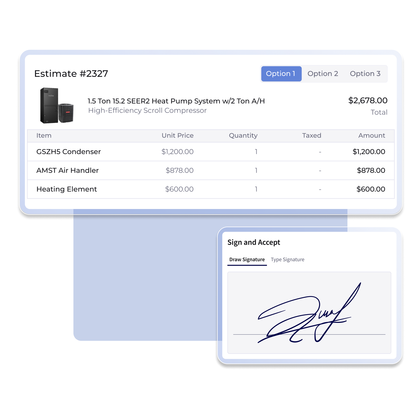 Estimates and Invoices 