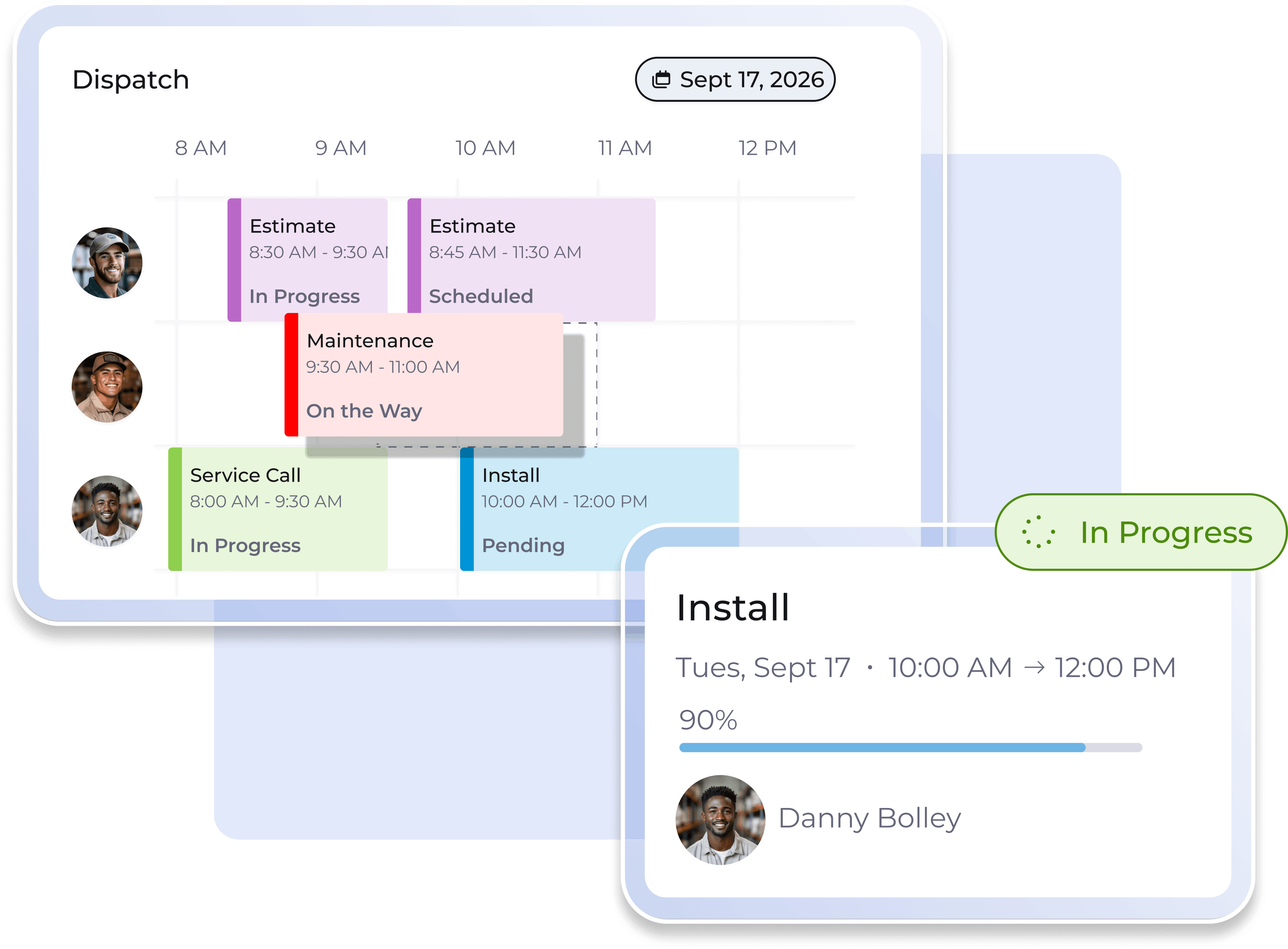 Scheduling and Dispatch UI